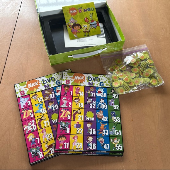 Nickelodeon Nick DVD Bingo Board Game Spongebob Squarepants Nickelodeon / Mattel - Picture 3 of 15